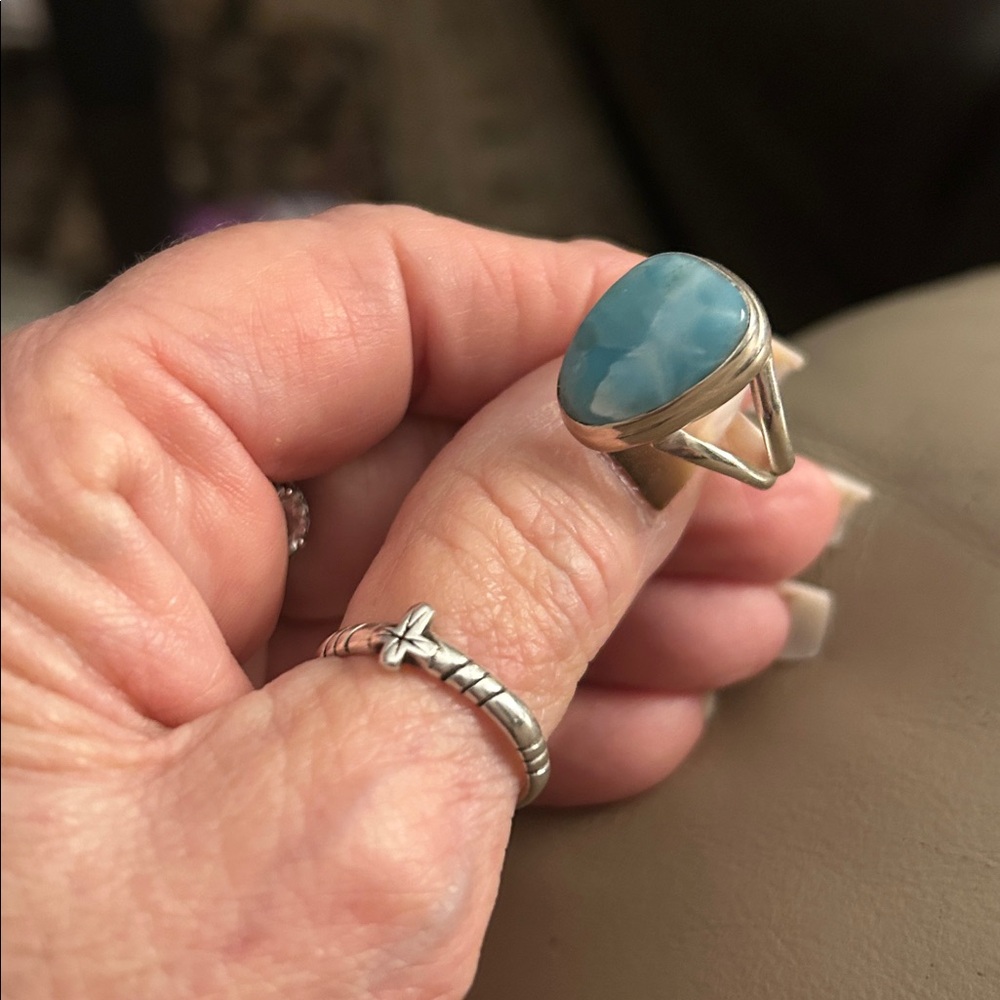 LARIMAR RING - Picture 4 of 12